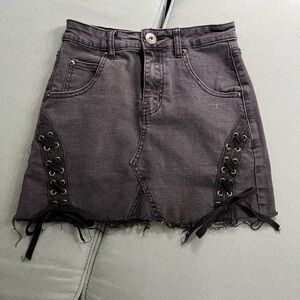 Rue21 Black Mini Skirt (size: xs)